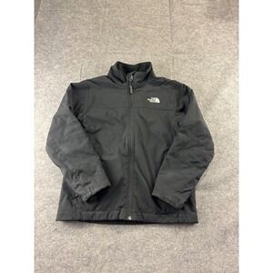 The North Face Boys Black Apex Bionic Softshell Jacket Size M 10/12 Full Zip